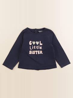 Seconde main-Fille-T-shirt, sous pull-Tee-shirt - 9 mois
