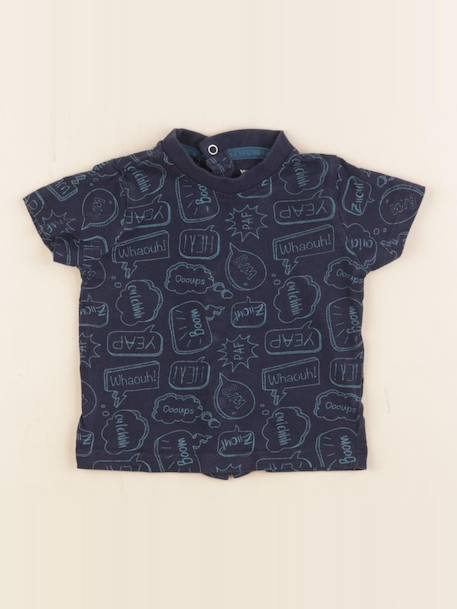 Tee-shirt - 3 mois Bleu 1 - vertbaudet enfant 