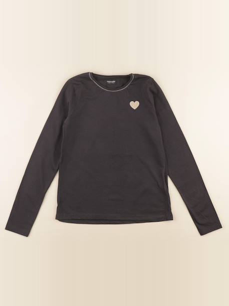 Tee-shirt - 10 ans Gris 1 - vertbaudet enfant 