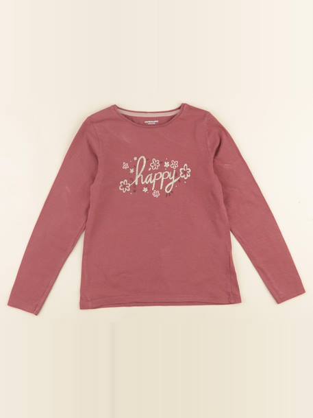 Tee-shirt - 8 ans Rose 1 - vertbaudet enfant 