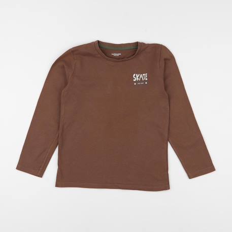 Tee-shirt - 8 ans Marron 1 - vertbaudet enfant 