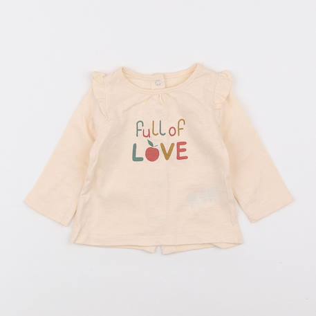 Tee-shirt - 3 mois Beige 1 - vertbaudet enfant 