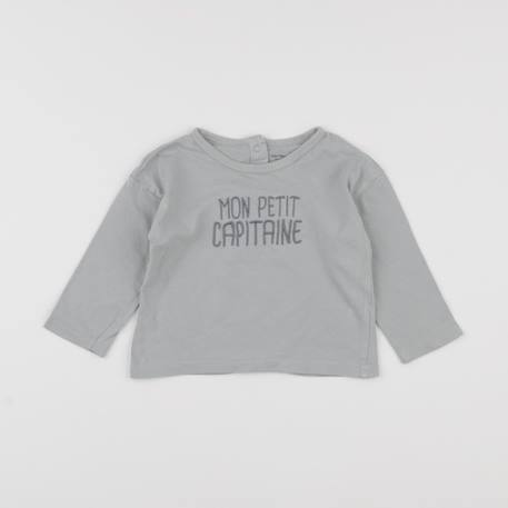 Tee-shirt - 18 mois Gris 1 - vertbaudet enfant 