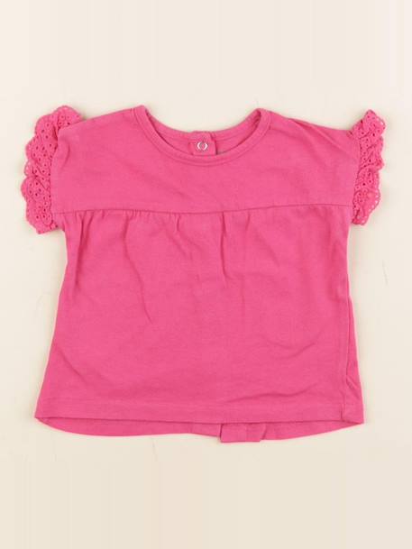 Tee-shirt - 6 mois Rose 1 - vertbaudet enfant 