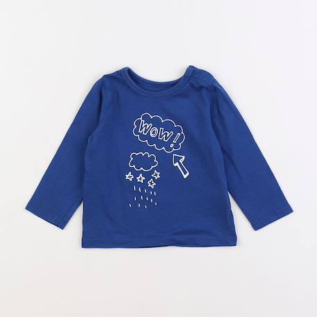 Tee-shirt - 9 mois Bleu 1 - vertbaudet enfant 