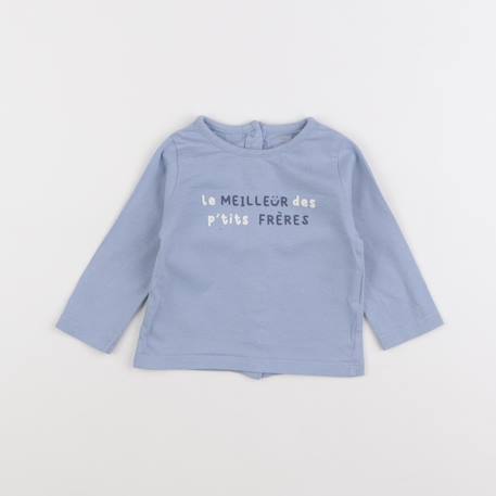 Tee-shirt - 9 mois Bleu 1 - vertbaudet enfant 