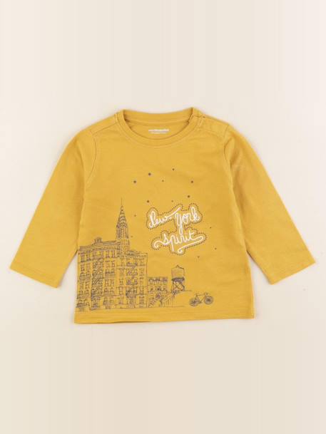 Tee-shirt - 12 mois Jaune 1 - vertbaudet enfant 