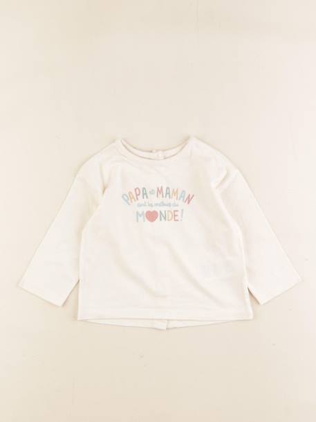 Tee-shirt - 9 mois Beige 1 - vertbaudet enfant 