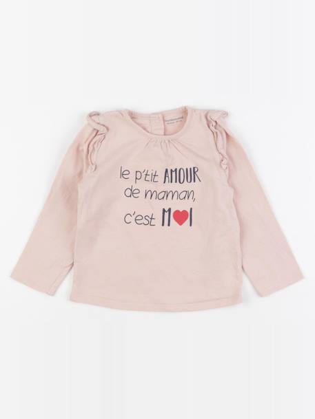 Tee-shirt - 24 mois Rose 1 - vertbaudet enfant 