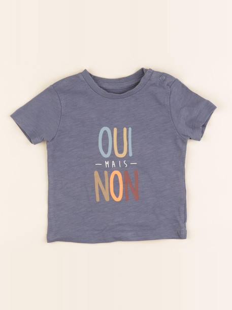 Tee-shirt - 6 mois Bleu 1 - vertbaudet enfant 