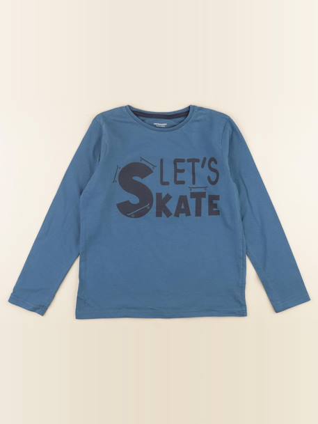 Tee-shirt - 10 ans Bleu 1 - vertbaudet enfant 