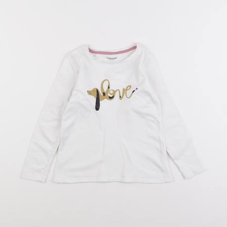 Tee-shirt - 5 ans Blanc 1 - vertbaudet enfant 