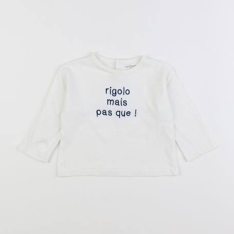 Tee-shirt - 12 mois Blanc 1 - vertbaudet enfant 