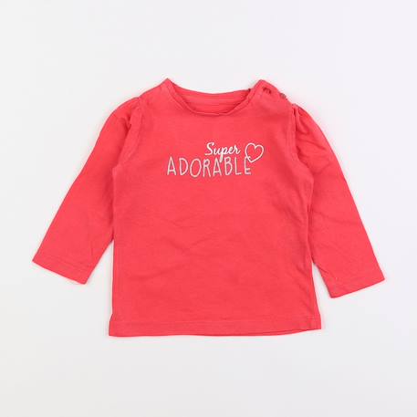 Tee-shirt - 6 mois Rose 1 - vertbaudet enfant 