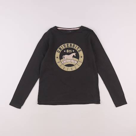 Tee-shirt - 10 ans Gris 1 - vertbaudet enfant 