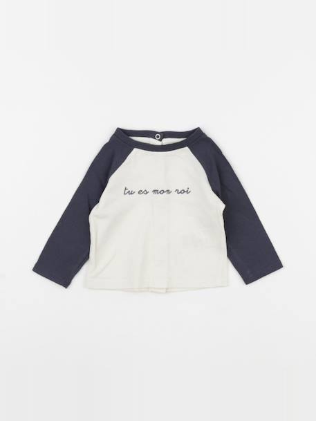 Tee-shirt - 3 mois Beige 1 - vertbaudet enfant 