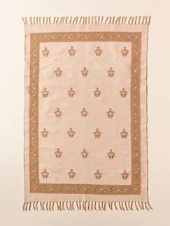 Linge de maison et décoration-Décoration-Tapis agathe en coton brodé - grand modèle