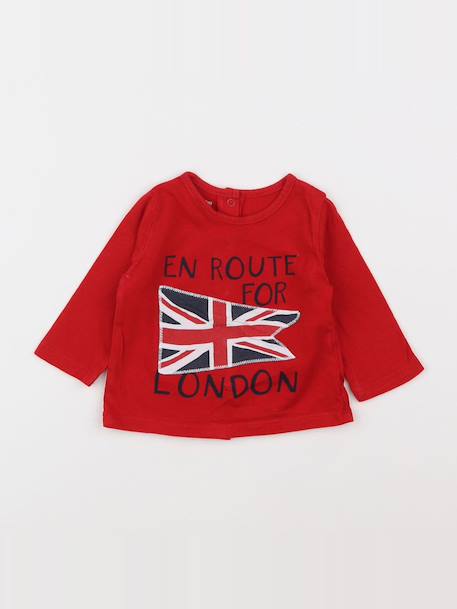Tee-shirt - 3 mois Rouge 1 - vertbaudet enfant 