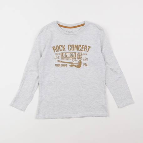 Tee-shirt - 8 ans Gris 1 - vertbaudet enfant 