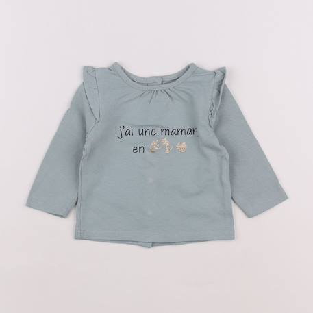 Tee-shirt - 3 mois Vert 1 - vertbaudet enfant 