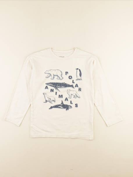 Tee-shirt - 10 ans Beige 1 - vertbaudet enfant 