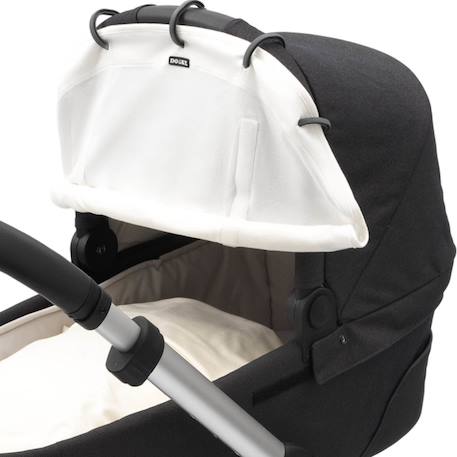 Pare-soleil universel poussette et siège auto uv upf50+ Écru+Gris 5 - vertbaudet enfant 