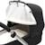 Pare-soleil universel poussette et siège auto uv upf50+ Écru+Gris 5 - vertbaudet enfant 