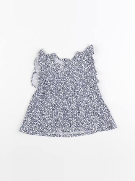 Tee-shirt - 6 mois Blanc, bleu 1 - vertbaudet enfant 