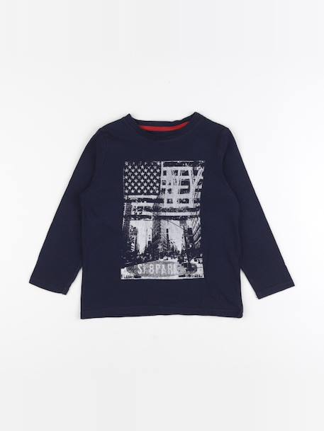 Tee-shirt - 4 ans Bleu 1 - vertbaudet enfant 