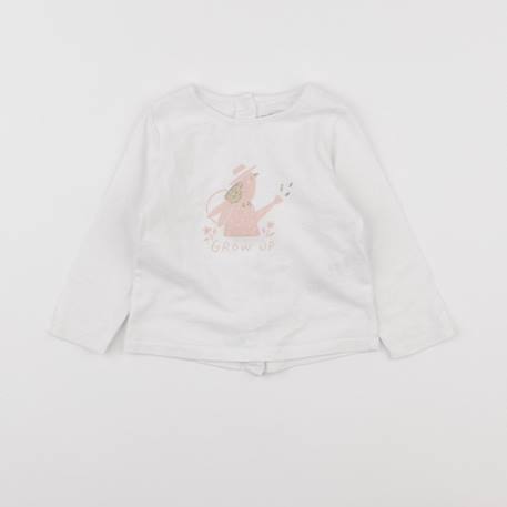 Tee-shirt - 9 mois Blanc 1 - vertbaudet enfant 