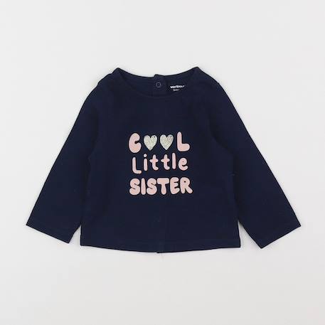 Tee-shirt - 3 mois Bleu 1 - vertbaudet enfant 