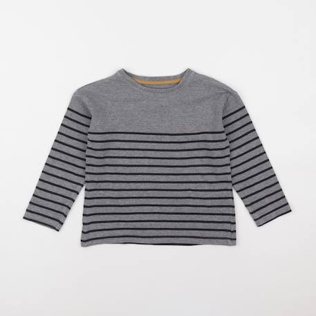 Tee-shirt - 10 ans Gris 1 - vertbaudet enfant 