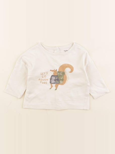 Tee-shirt - 3 mois Beige 1 - vertbaudet enfant 