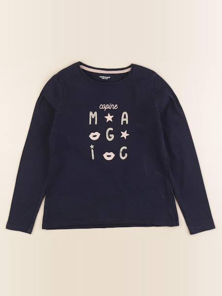 Tee-shirt - 8 ans Bleu 1 - vertbaudet enfant 