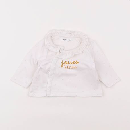 Tee-shirt - 3 mois Blanc 1 - vertbaudet enfant 