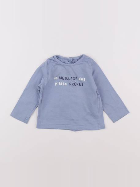 Tee-shirt - 9 mois Bleu 1 - vertbaudet enfant 