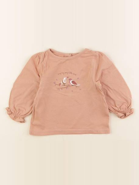 Tee-shirt - 12 mois Marron 1 - vertbaudet enfant 