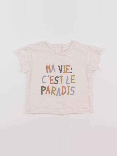 Tee-shirt - 6 mois Blanc 1 - vertbaudet enfant 