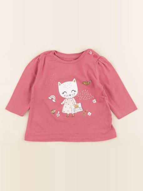 Tee-shirt - 3 mois Rose 1 - vertbaudet enfant 
