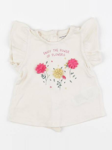 Tee-shirt - 3 mois Beige 1 - vertbaudet enfant 