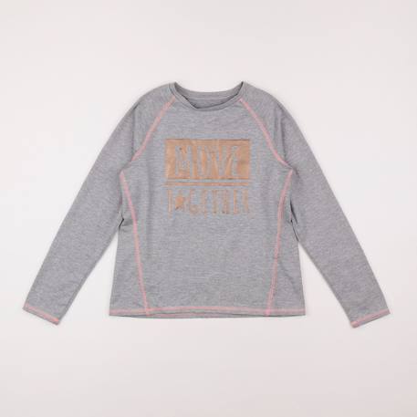 Tee-shirt - 10 ans Gris 1 - vertbaudet enfant 