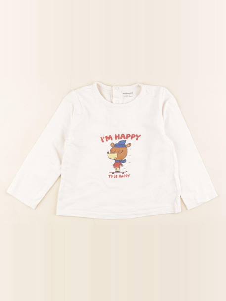 Tee-shirt - 24 mois Blanc 1 - vertbaudet enfant 
