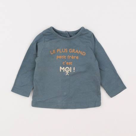 Tee-shirt - 3 mois Bleu 1 - vertbaudet enfant 