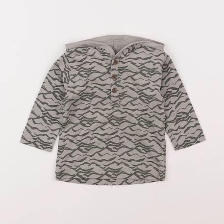 Tee-shirt - 6 mois Gris 1 - vertbaudet enfant 