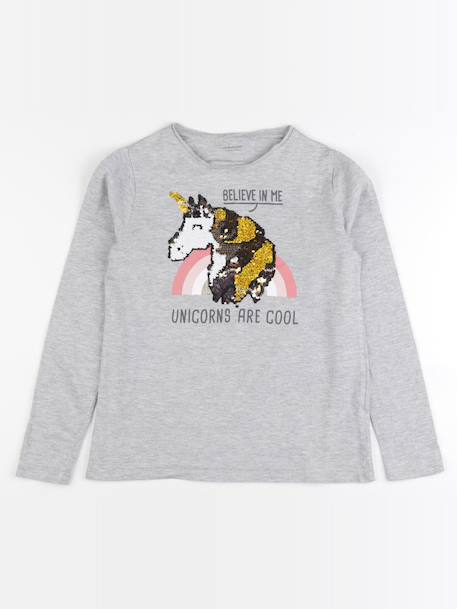 Tee-shirt - 10 ans Gris, or 1 - vertbaudet enfant 