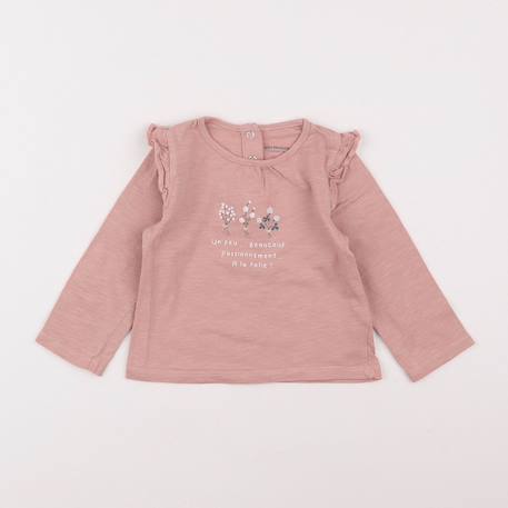 Tee-shirt - 12 mois Rose 1 - vertbaudet enfant 