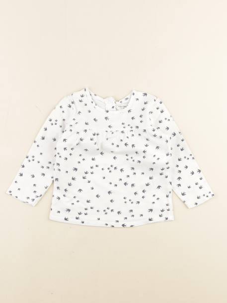 Tee-shirt - 12 mois Blanc 1 - vertbaudet enfant 