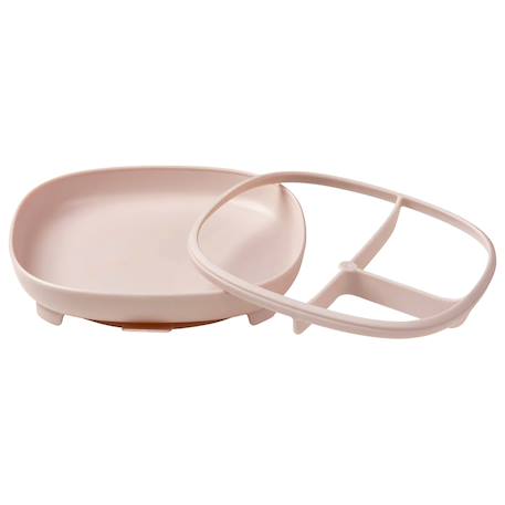 Assiette à ventouse avec compartiments amovibles Beige+Bleu+Rose+Vert de gris 13 - vertbaudet enfant 