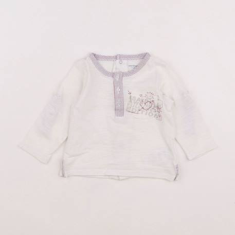 Tee-shirt - 6 mois Blanc 1 - vertbaudet enfant 