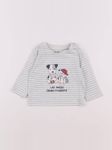 Tee-shirt - 6 mois Blanc 1 - vertbaudet enfant 
